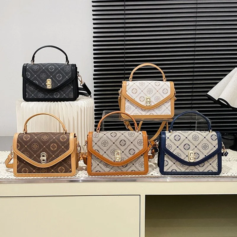 

Ladies Waterproof Crossbody Bag Small Pu Leather Handbag Lightweight Compact Design Everyday Use Shopping Dating Bag