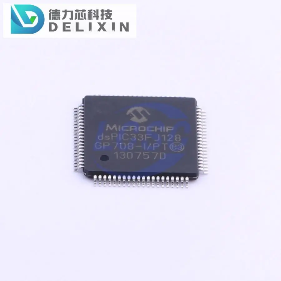 DSPIC33FJ128GP708-I/Pt 128kb 69 TQFP-80(12X12) Digitale Signaalprocessors (Dsp/Dsc) Chips Nieuw Origineel