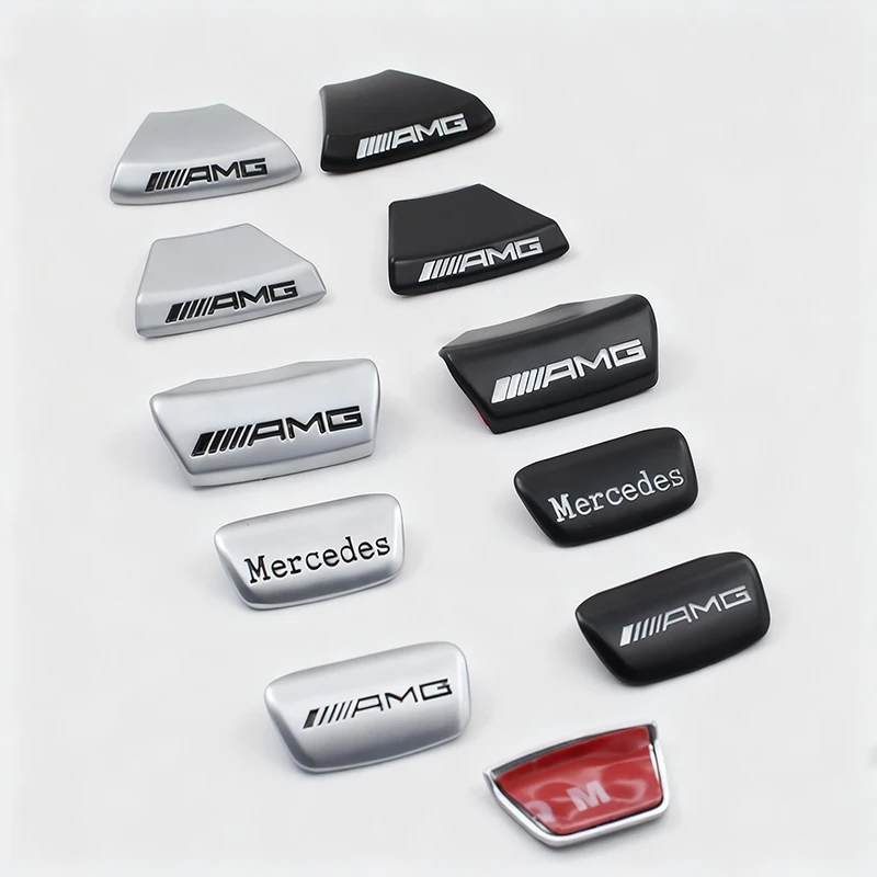 3D Metal Car Logo Steering Wheel Sticker Decoration For Mercedes Benz AMG GLC W203 W206 W220 W205 W211 W212 W201 W108 W210 Class