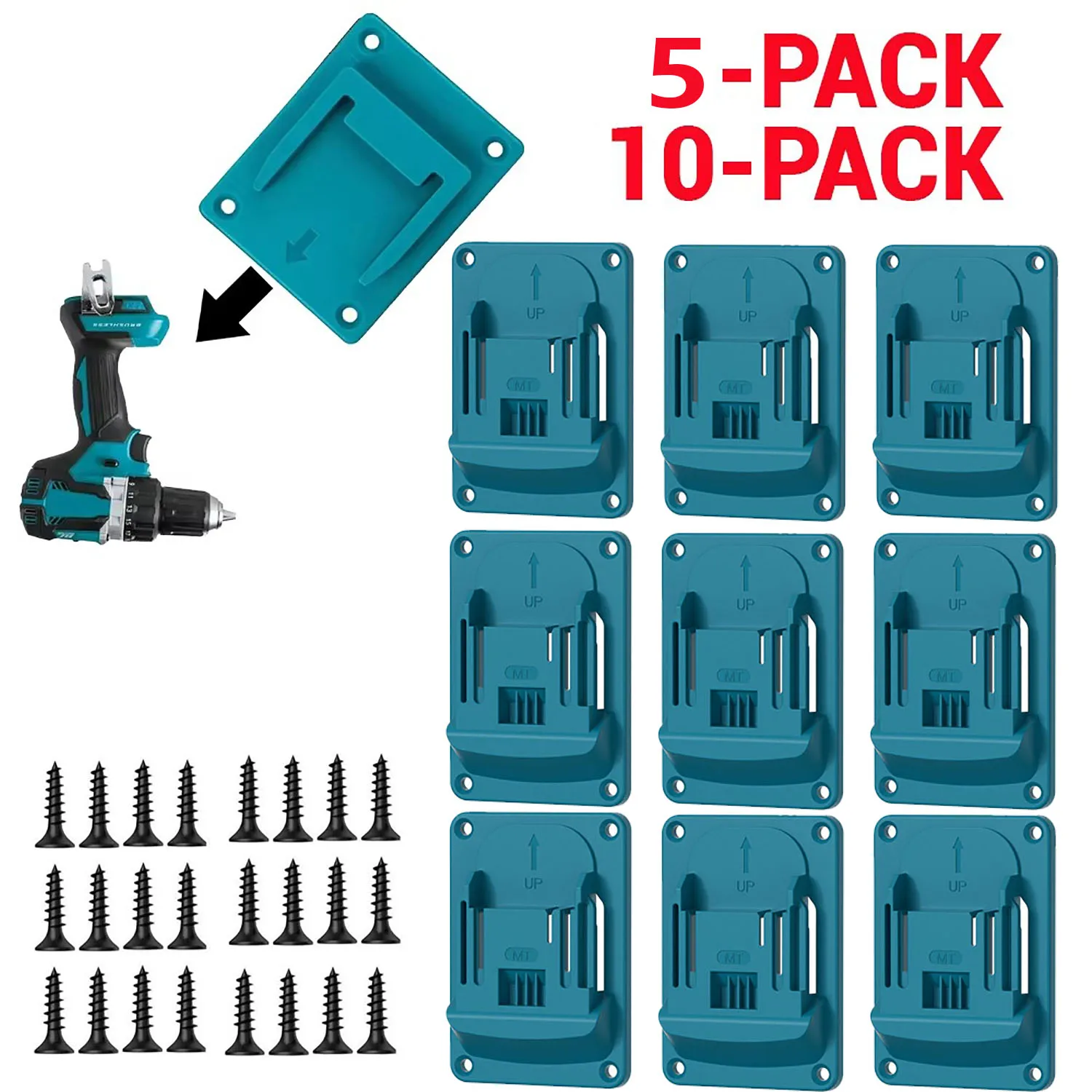 5-10PCS for Makita 18V for Bosch 18V Tool Holder Drill Tools Holder Wall Mount Storage Bracket for Machine Display Stand