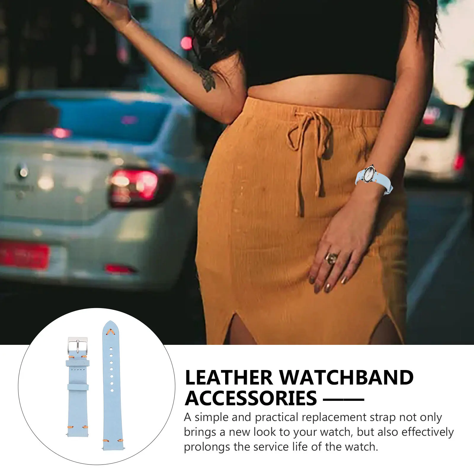 

20Mm Watch Band Quick Release Replacement Strap For Men Women Adjustable Lightweight Buckle Watchband