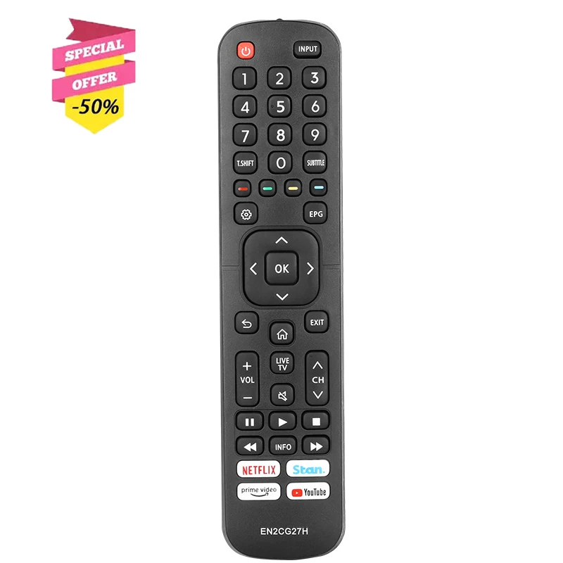 

EN2CG27H Remote Control For Hisense TV 43S4 49S4 50S5 50R5 55R5 65R5 58R5 65Q8 75Q8 85Q8 43S8 50S8 55S8 65S8 75S8 85S8