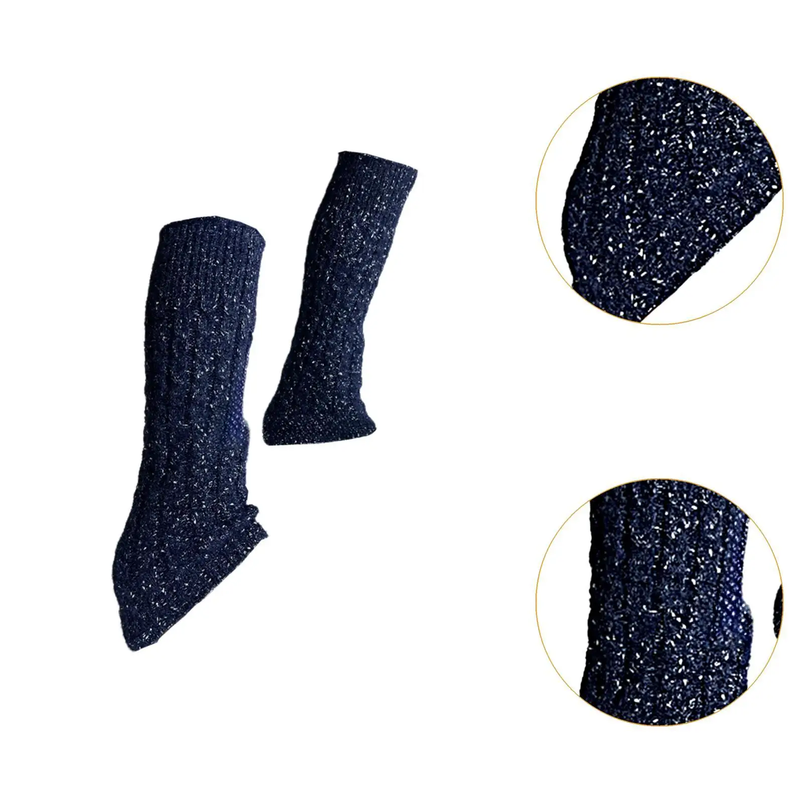 Jambières de patinage artistique, ensemble de chaussettes de mollet, couvre-jambes portables, accessoires souples, tricot torsadé, chaussettes longues pour sports d'hiver