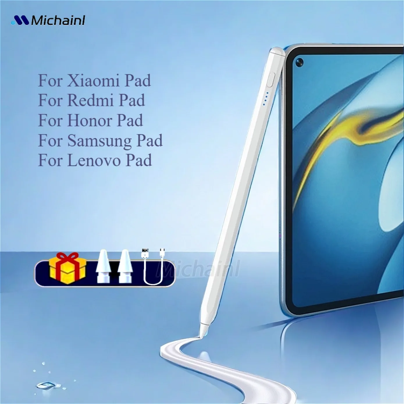 for Redmi Pad pen For Samsung Pad without Palm Rejection Tilt,for Honor Xiaomi pad 6S for All Android Tablet Phone Pen