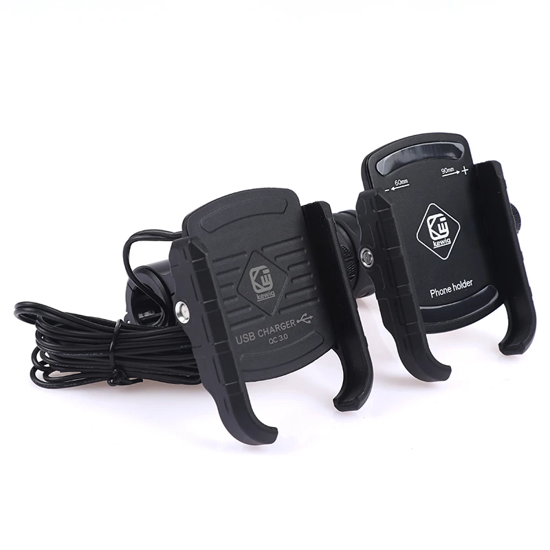 

Aluminum Motorcycle Phone Holder Mount Moto Bicycle Handlebar Bracket Stand For 3-7.0 Inch Mobile Phone Rearview Cellphone Mount