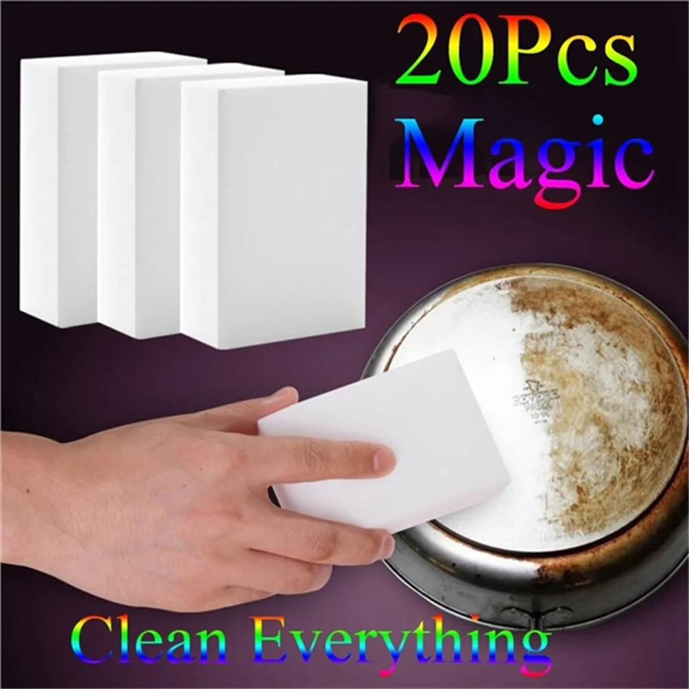 20 Pcs Household Cleaning Sponges Wet Wipes Natural Dusting Kitchen Dish Cleaner Washing