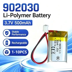 3.7V 500mAh 902030 Polymer Lithium Ion Rechargeable Battery for LED Lights,bluetooth Speakers,MP5,Selfie Stick,902030 Batteries