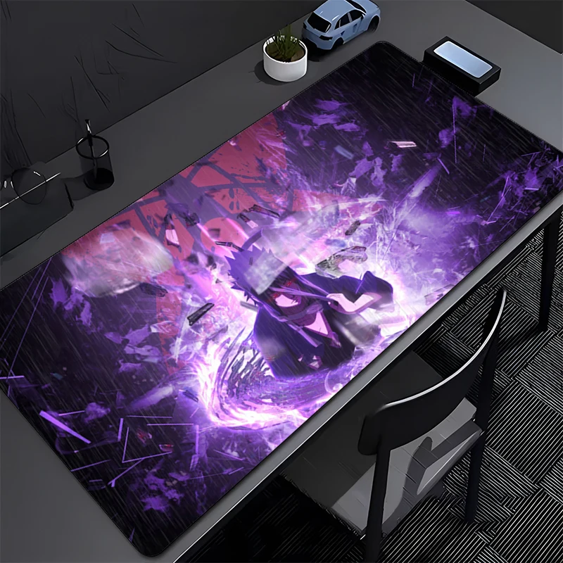 

Mouse Pad Large NARUTO Uchiha Sasuke Gamer Keyboard Mat Pads Gaming Desk Protector Laptops Mousepad Deskmat PC carpet Mousepad