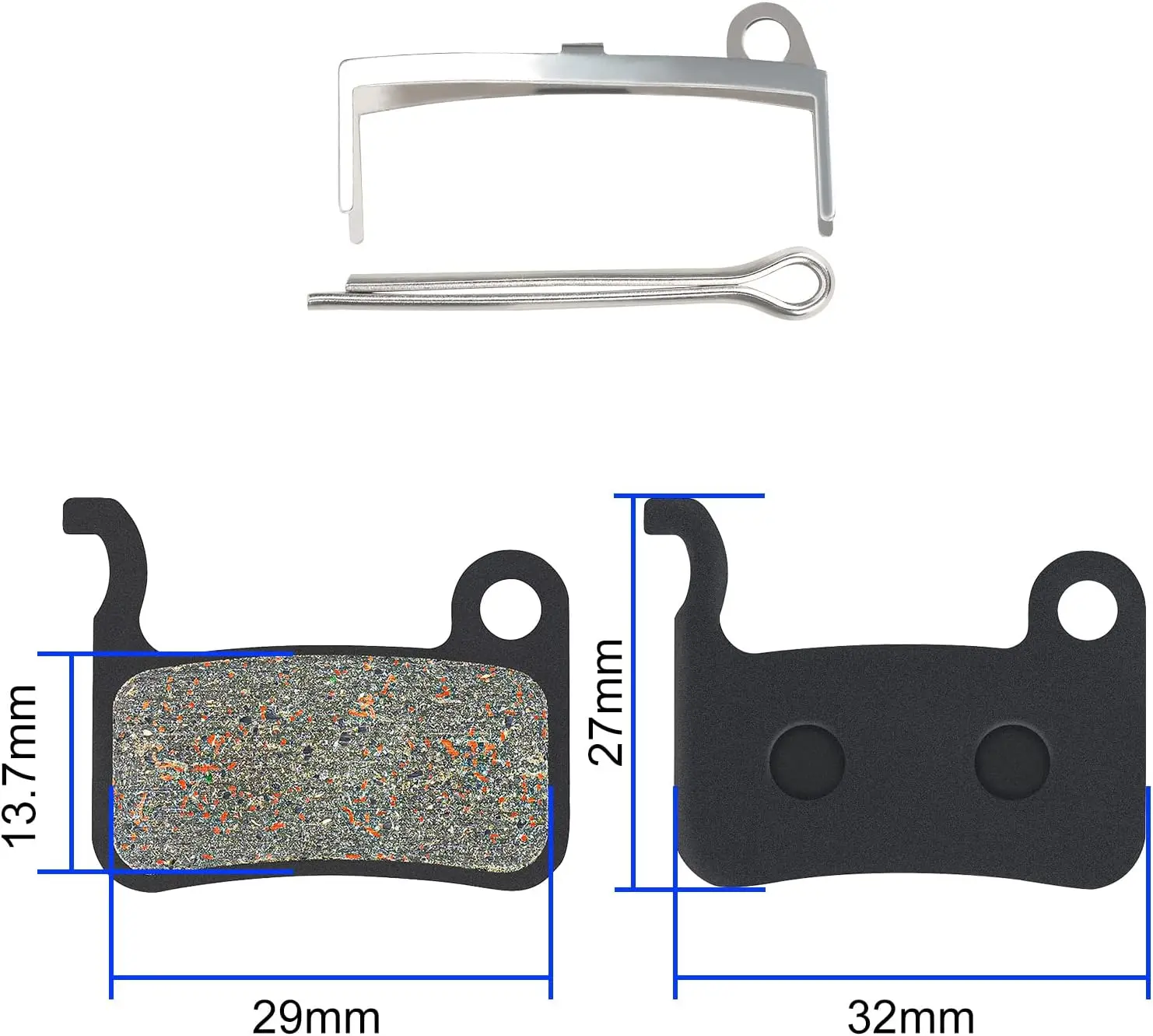 Electric Scooter Disc Brake Pads for Xiaomi M365 1S MI 3 MI 4 PRO Semi-metal Ceramic Disc Brake Pads for ZOOM XTECH HB100