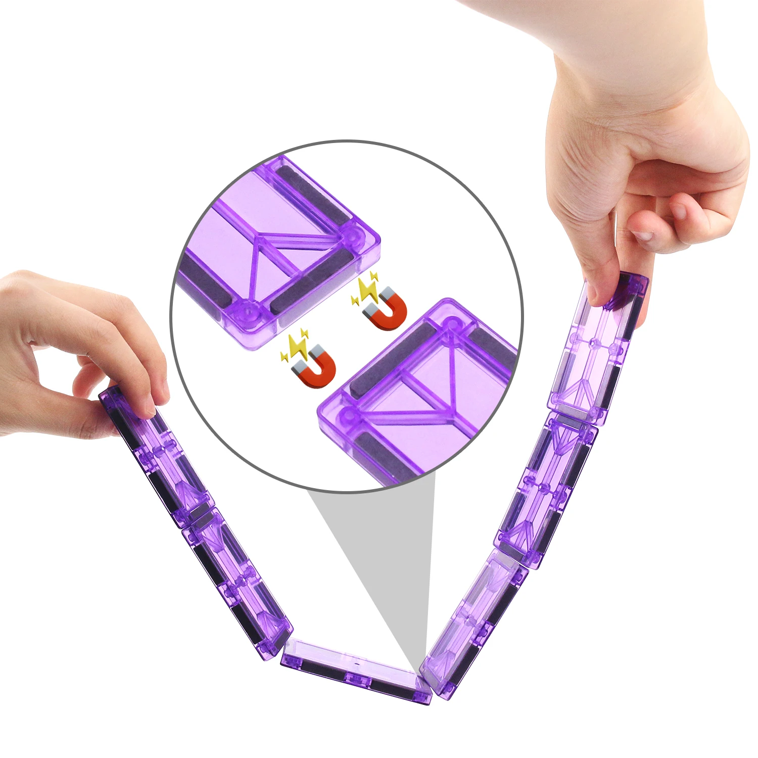 22 stuks groot kleurenraam magnetisch blok bouwspeelgoed voor ouder-kind interactieve doe-het-zelf kasteelmontage