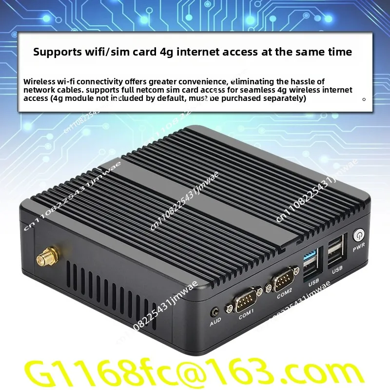 N2830 Host 4G Module N2930 High-definition Dual Network Dual Serial Port Quad Core J1900 Fanless Desktop Industrial Computer