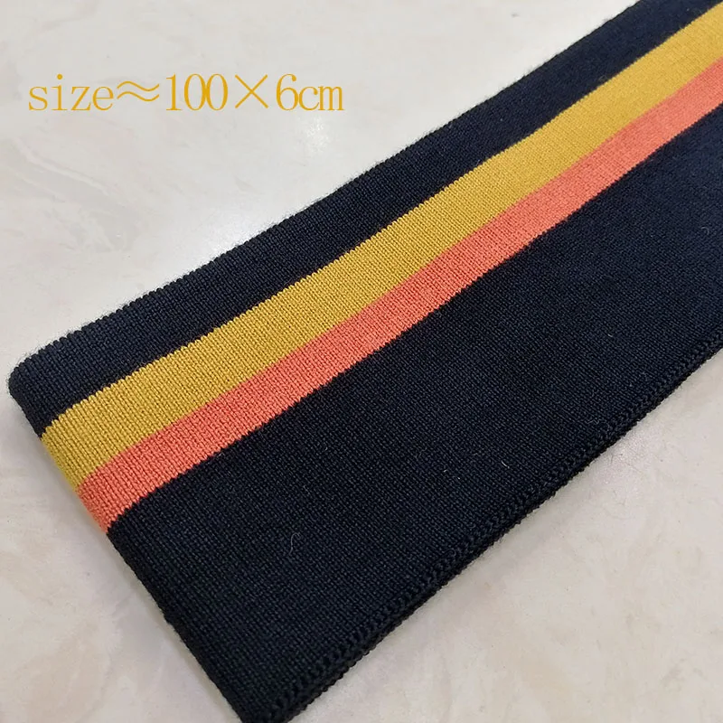 JIETAI-Black Stripe Rib Fabric, Mercerized Cotton, DIY Sewing, Telas Cloth Accessories, Collar Costura Tissues, Top Grade Soft