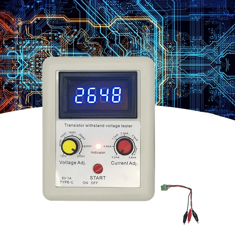 

Тестер транзисторов IGBT, триодный диод, светодиодный тестер напряжения, измеритель напряжения, инструмент для испытания выдерживаемого напряжения B-A22U