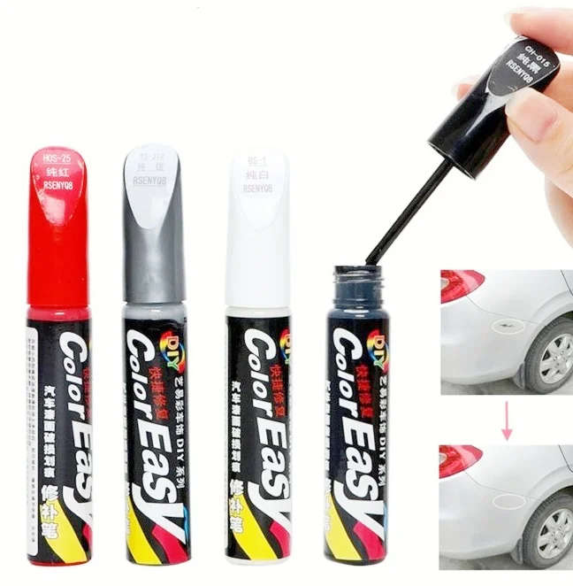 Car Paint Scratches Repair Pen Brush Black White Red Silver for Mercedes Benz Amg W204 W213 W211 Smart 451 Fortwo W205