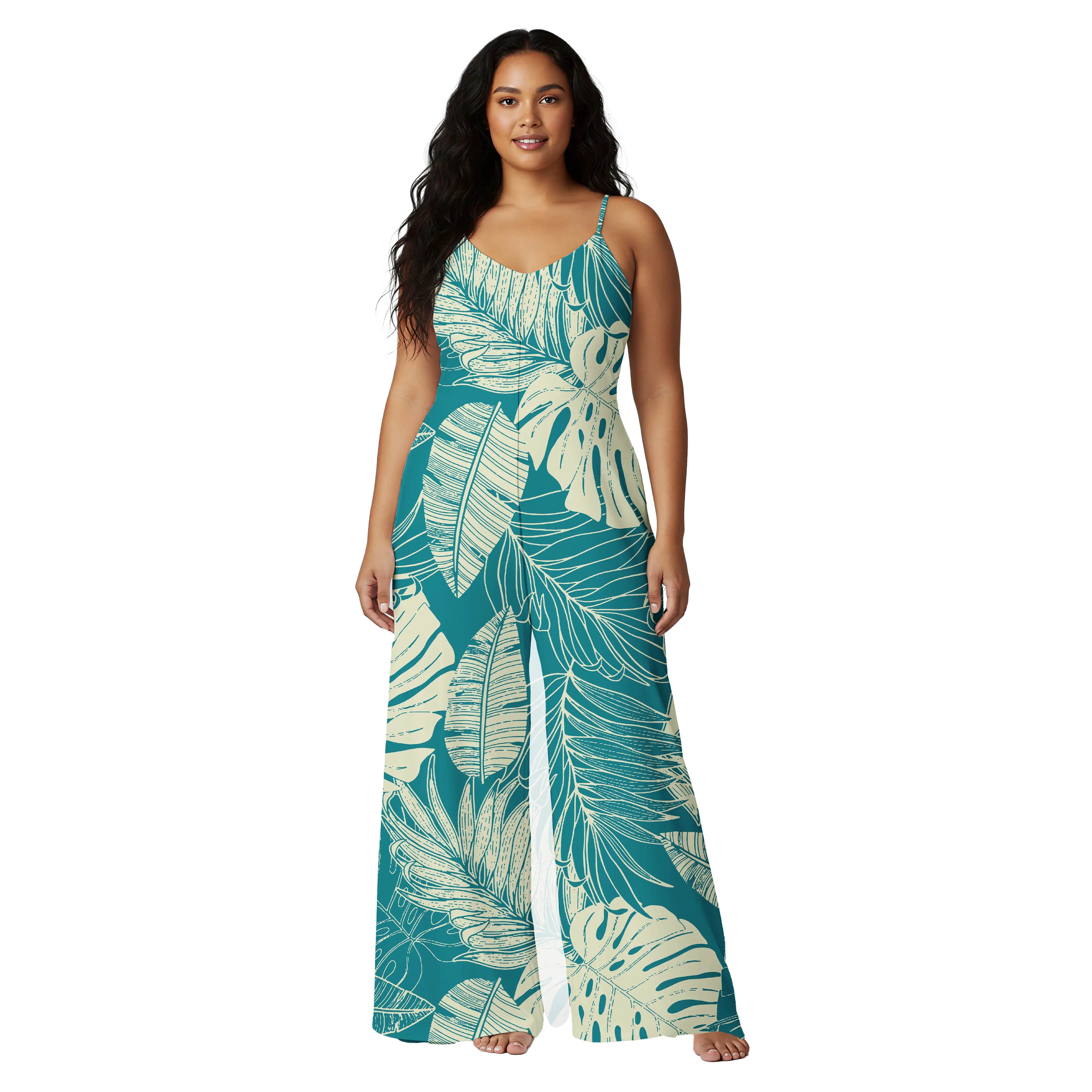 

Hawaiian Mokihana Lei Craft Design Custom Ladies Clothes Samoan Casual Playsuits Polynesian Island Jumpsuit Women Romper