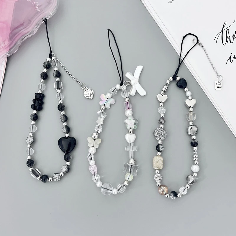 

1 шт., подвеска для телефона с бантом XYun из бисера, милый крутой брелок для ключей с медведем любви, подвесной чехол для наушников, подвесной ремешок для камеры с защитой от потери