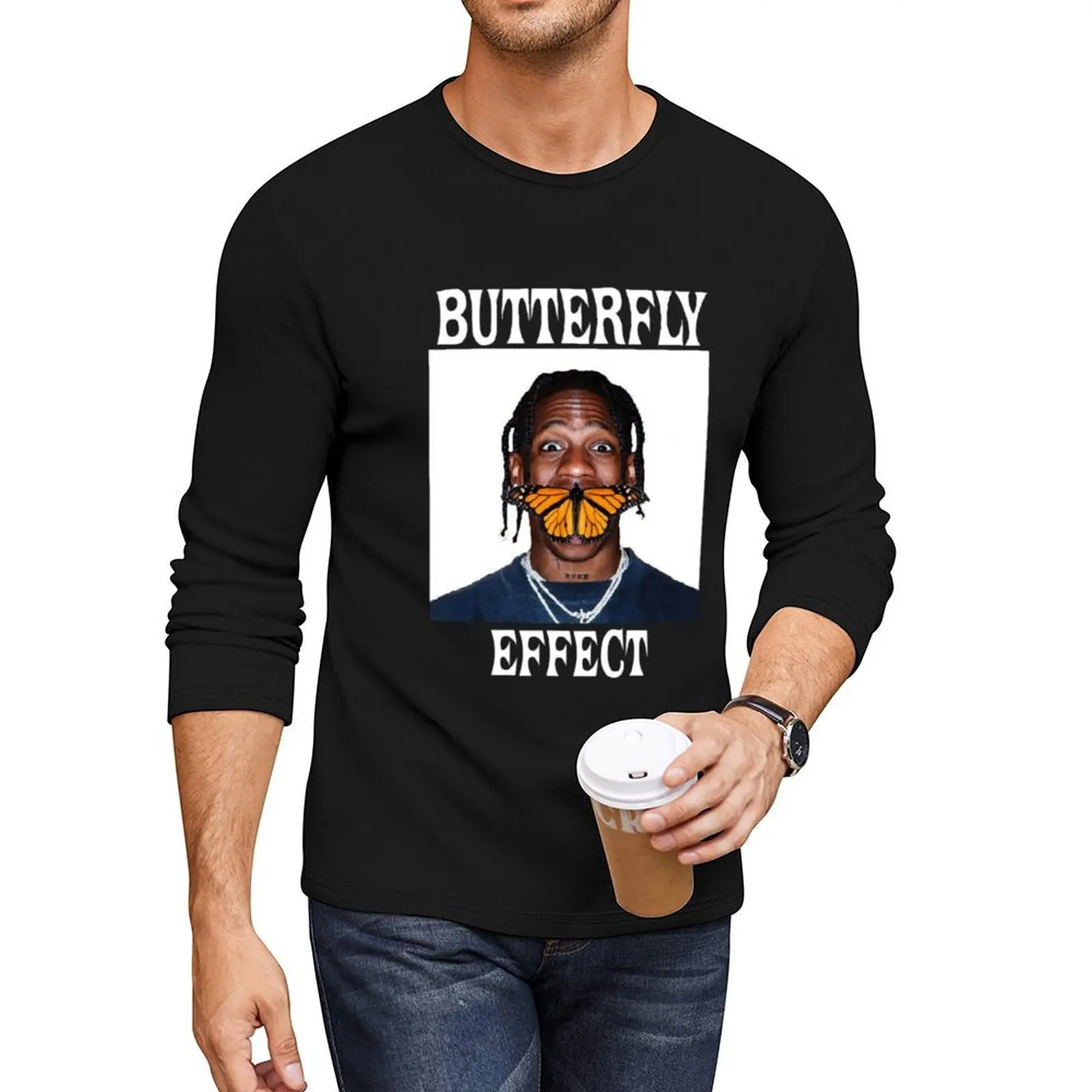 

Butterfly Effect Long T-Shirt Blouse vintage clothes black t shirt funny t shirts black t-shirts for men