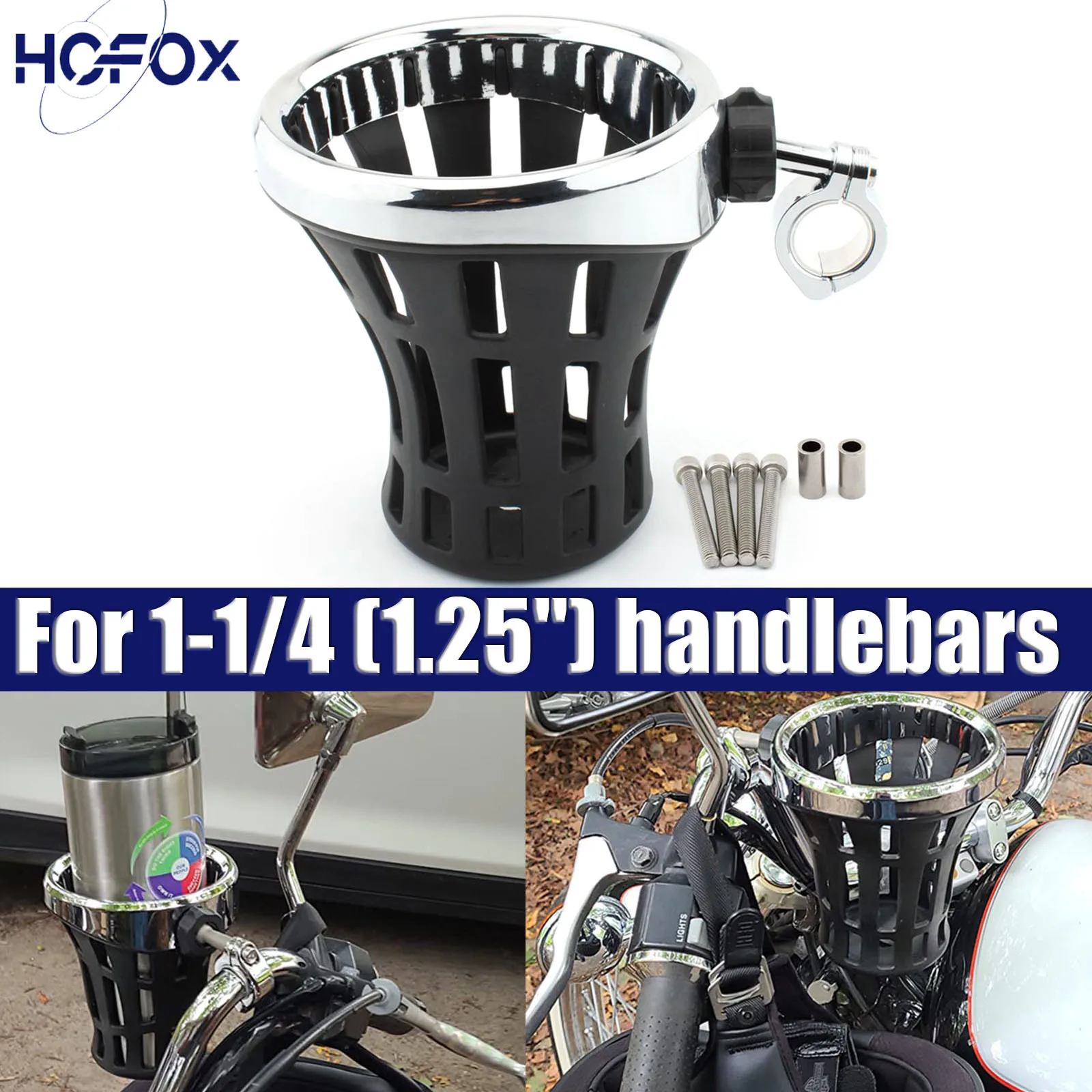 

Мотоциклетный держатель для питья воды и напитков, кронштейн, универсальный держатель для чашки на руль, напиток с сеткой для руля 1,25 дюйма, 22 мм-25 мм