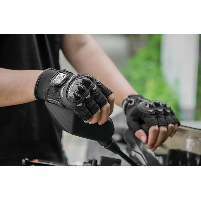 

PRO-BIKER мотоциклетные перчатки с половиной пальца, дышащие перчатки для мотокросса, езды на скутере, Guantes Motocicleta, мото перчатки
