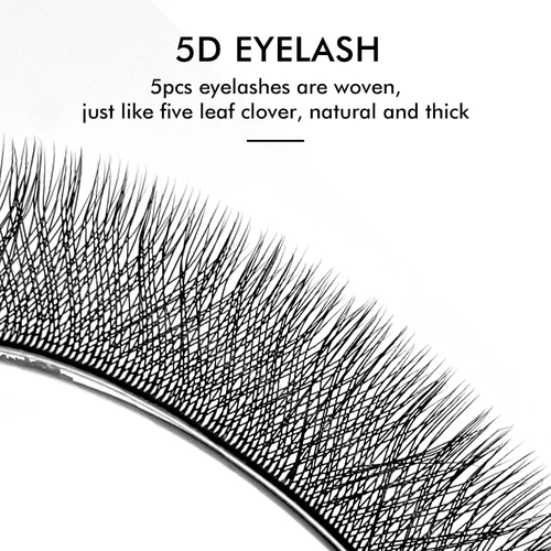 Imagen 2 del producto Extensiones de pestañas en forma de W NATUHANA 3D 4D 5D 6D W en forma de trébol negro marrón hecho a mano ventiladores de volumen prefabricados extensiones de pestañas