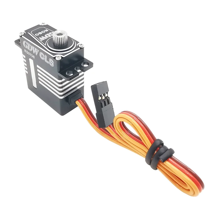 GDW RS0708 180 °   7.5 กก.20g 0.08 วินาทีความเร็วสูง Coreless มอเตอร์เกียร์โลหะ Mini Digital Servo สําหรับ RC รถเฮลิคอปเตอร์หุ่นยนต์