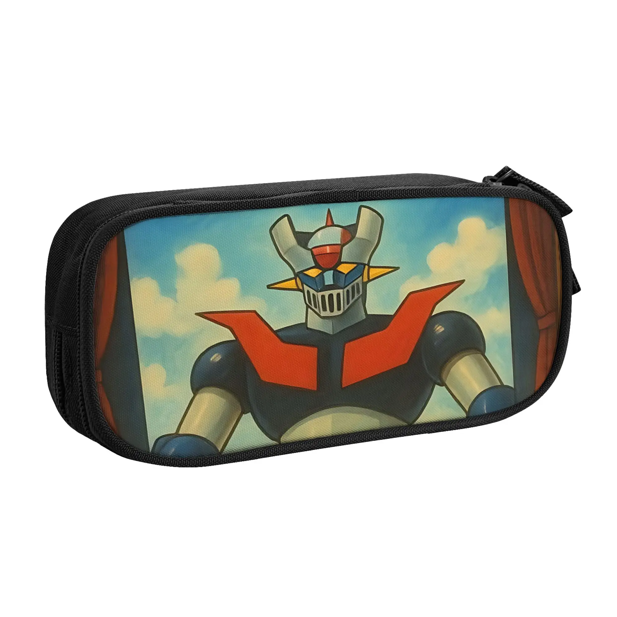 

1 Piece Great Mazinger Pencil Cases for Students Wings Pen Box Pencil Bag Big Capacity Pencil Pouch Pen Holder