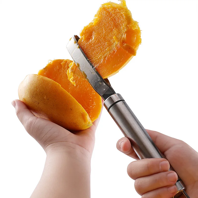 Mango Slicer peeler Mango Splitter Fruit Peeler Slicer Cutter Knife Fruit Peeling Tool Coring Diced Kitchen Gadget