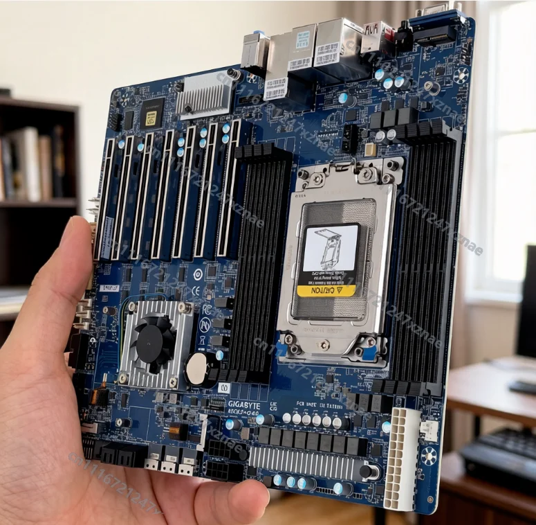 MC62-G40 Workstation Motherboard, AMD WRX80 Chipset, 8-Channel DDR4 3200MHz, Dual 10GbE LAN, 7×PCIe 4.0, M.2, IPMI, CEB