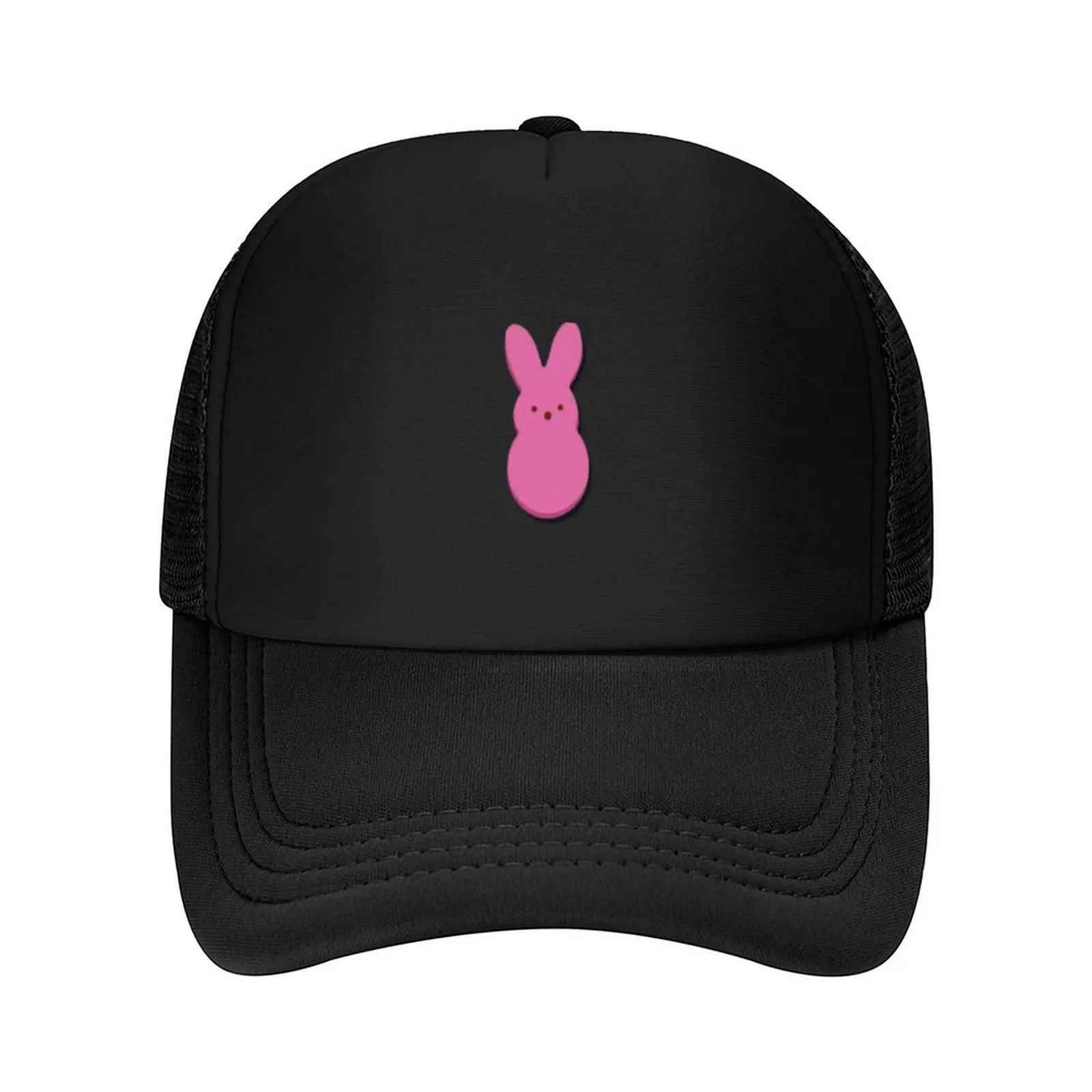 

Easter Peep marshmellow treat candy bunny Pink cute shirt, sticker, hat Baseball Cap men's big size hat luxury caps Mens Women's