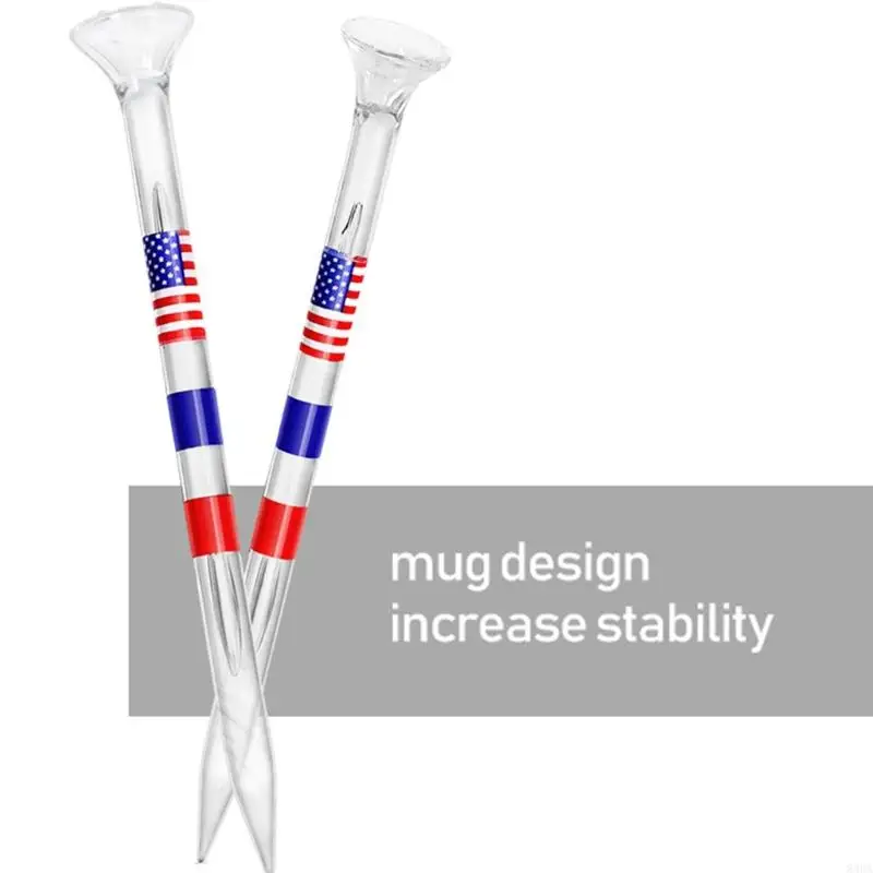 10/50pcs Durability Plastic Golf Tees Long Golf Tees Colorful Multicolor Tees for Enhancing Performances and Stability