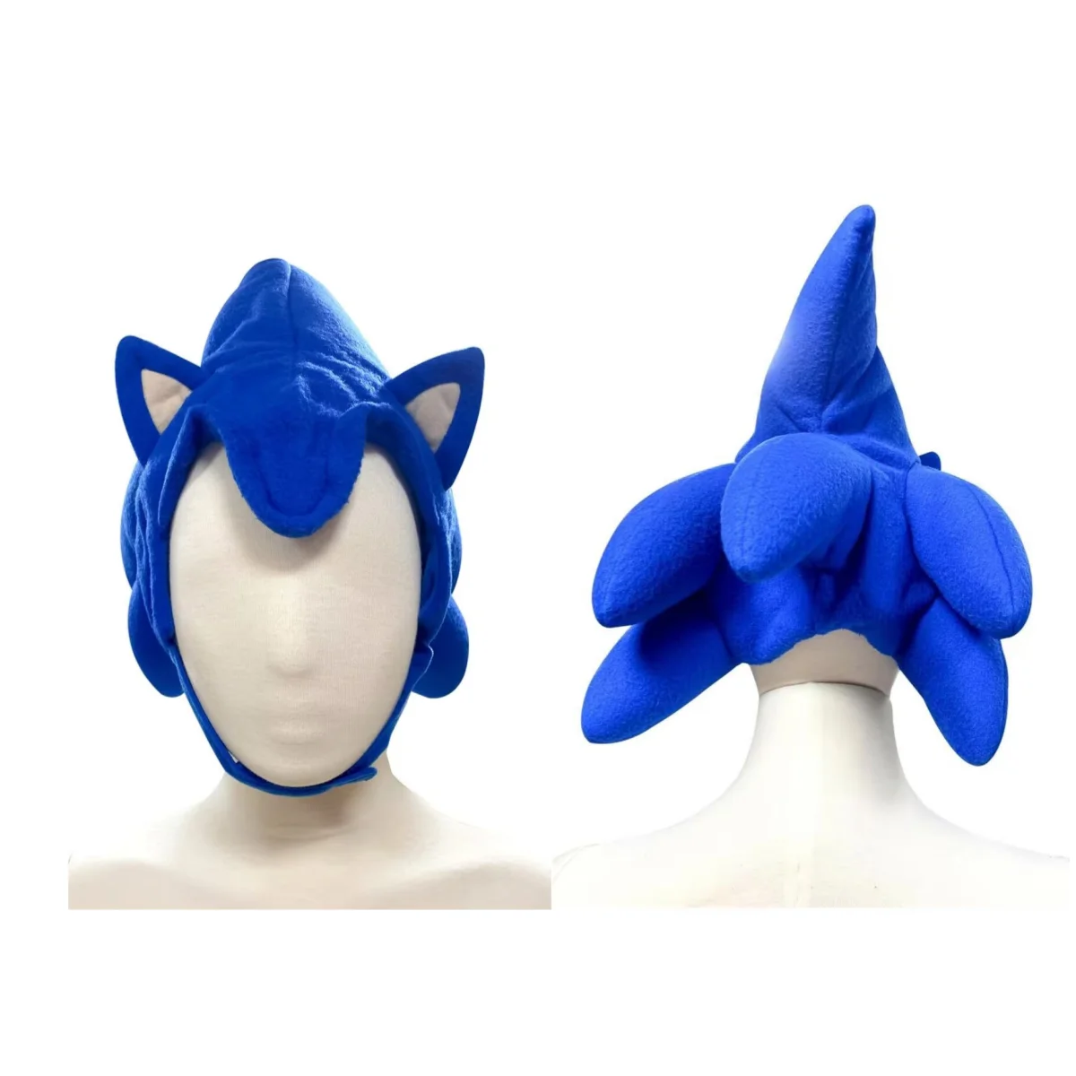 

Game Cartoon Cosplay Costume Blue Plush Hat Accessory Adjustable Headgear for Both Children and Adults