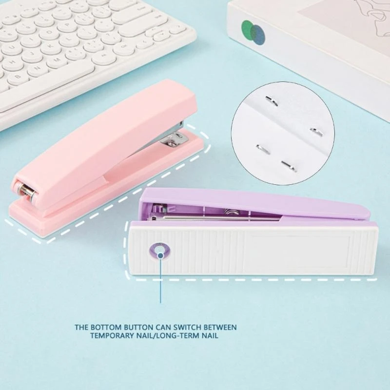 Настольные степлеры, экономичный степлер, подходящий для # 12-струб (не входит в комплект) для эффективной организации офисной файлов, бумаги для офиса