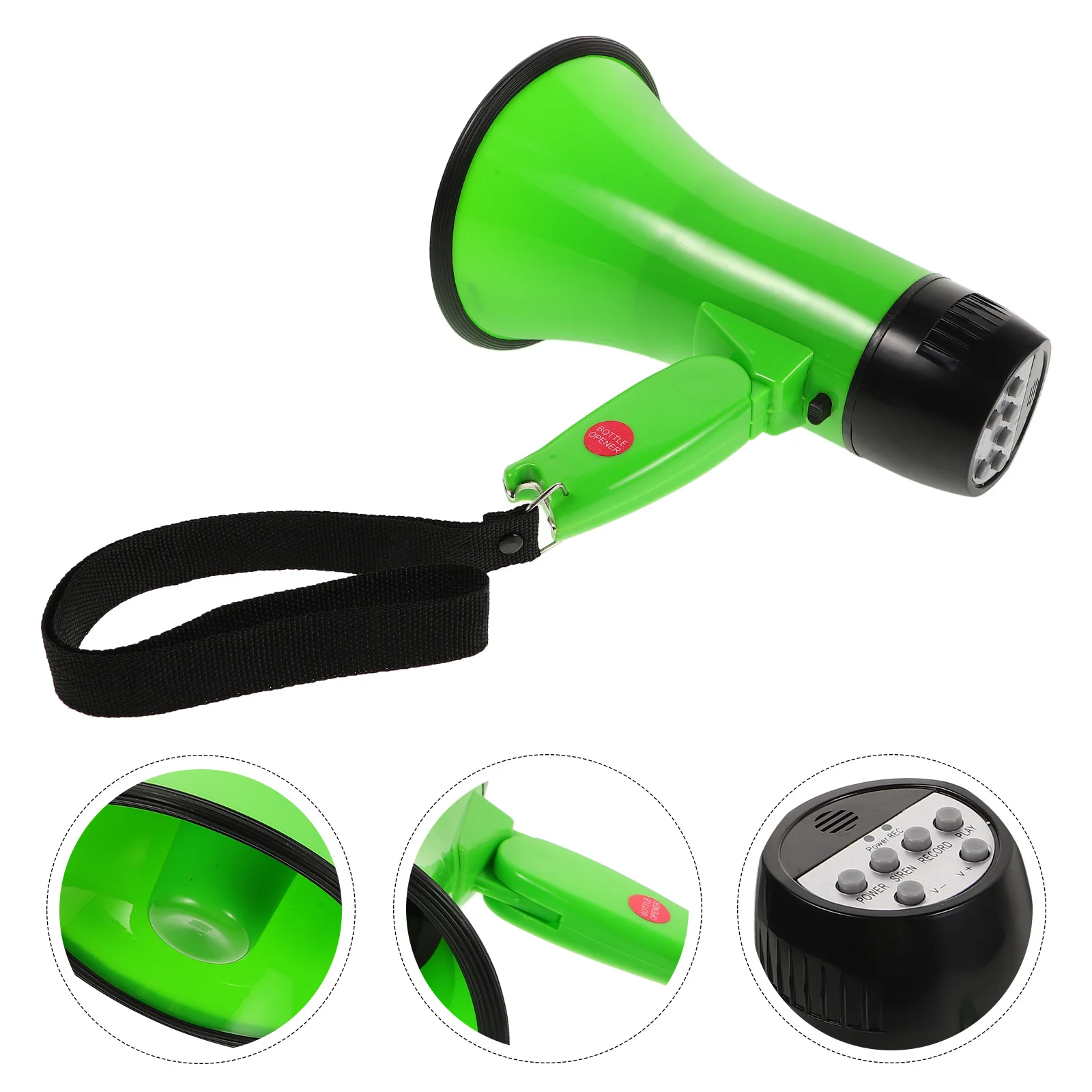 

Megaphone Portable 25W Handheld Loudspeaker with 240s Recording for Outdoor Security Cheerleading Crowd Announcements