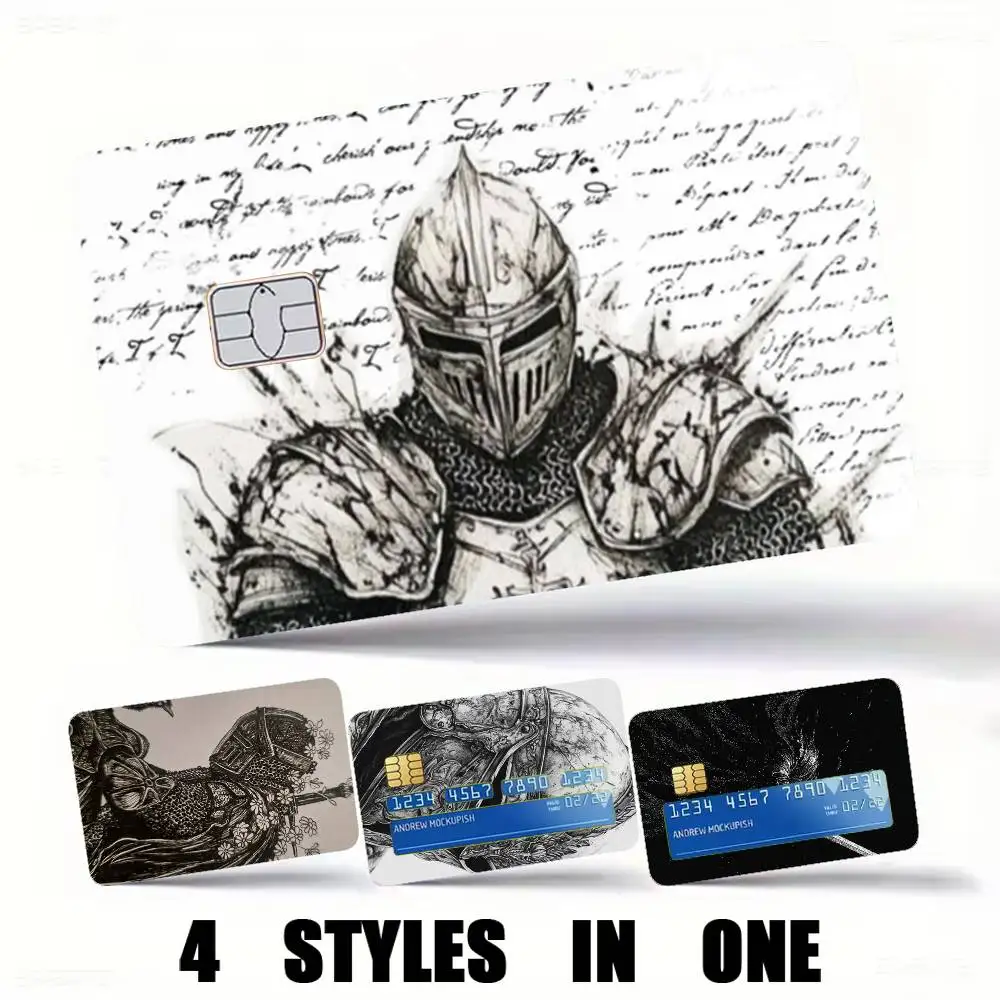 Crusaders-s Templar-r Knight Credit Card HD Stickers Premium matte film effectively prevents fingerprints and daily abrasion.