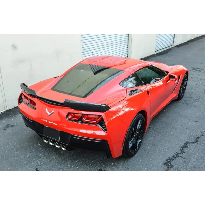 

Replacement for 2014-2019 Corvette C7 All Models | Z06 Z07 Stage 2 Style Rear Trunk Lid Wing Spoiler (Carbon Fiber)