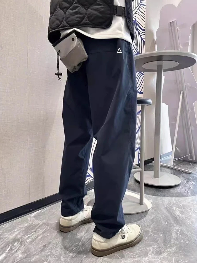 

American Sle Functional Triangular Workwear Pants Men's Loose Cone Summer Ice Silk Thin Qui Dry Casual Pants Breathable