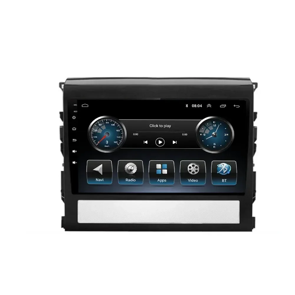 2 Din Android 13 Автомобильный стерео радио DVD GPS Мультимедийный видеоплеер 5G Wi-Fi камера DSP Carplay для Toyota Land Cruiser LC 200 16+