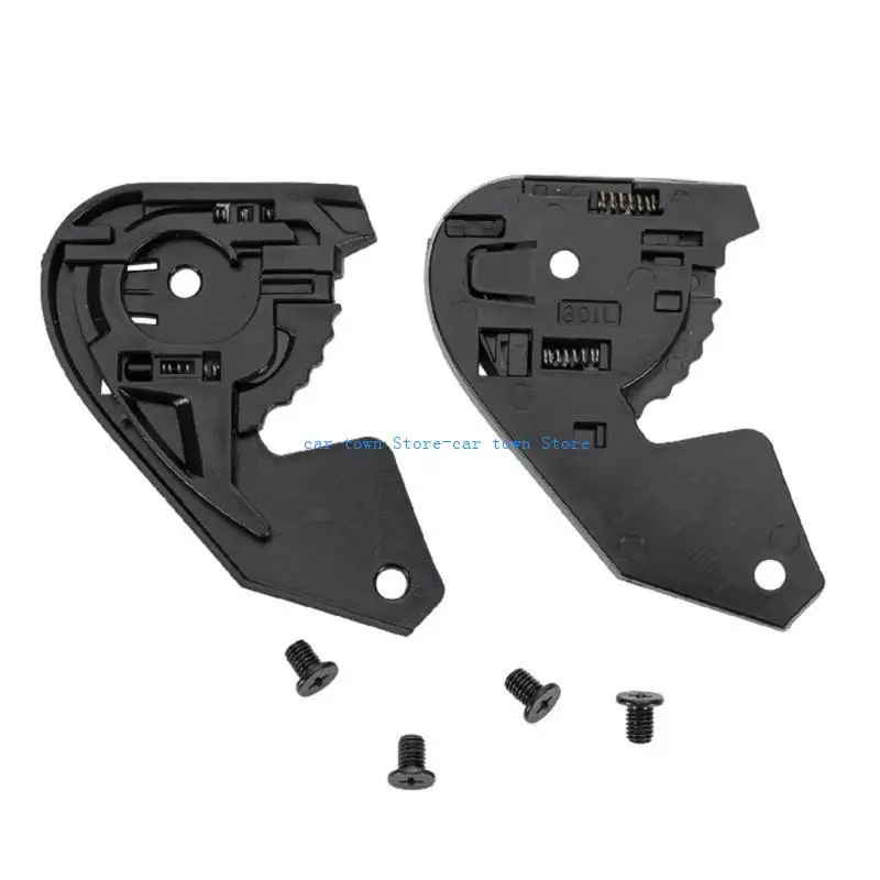 RXJE 1 Pair Helmets Basors Base Plate مع خوذات الدراجات النارية المسمار تواجه قاعدة جائزة الزجاج الأمامي لـ JHM-802 ESACT