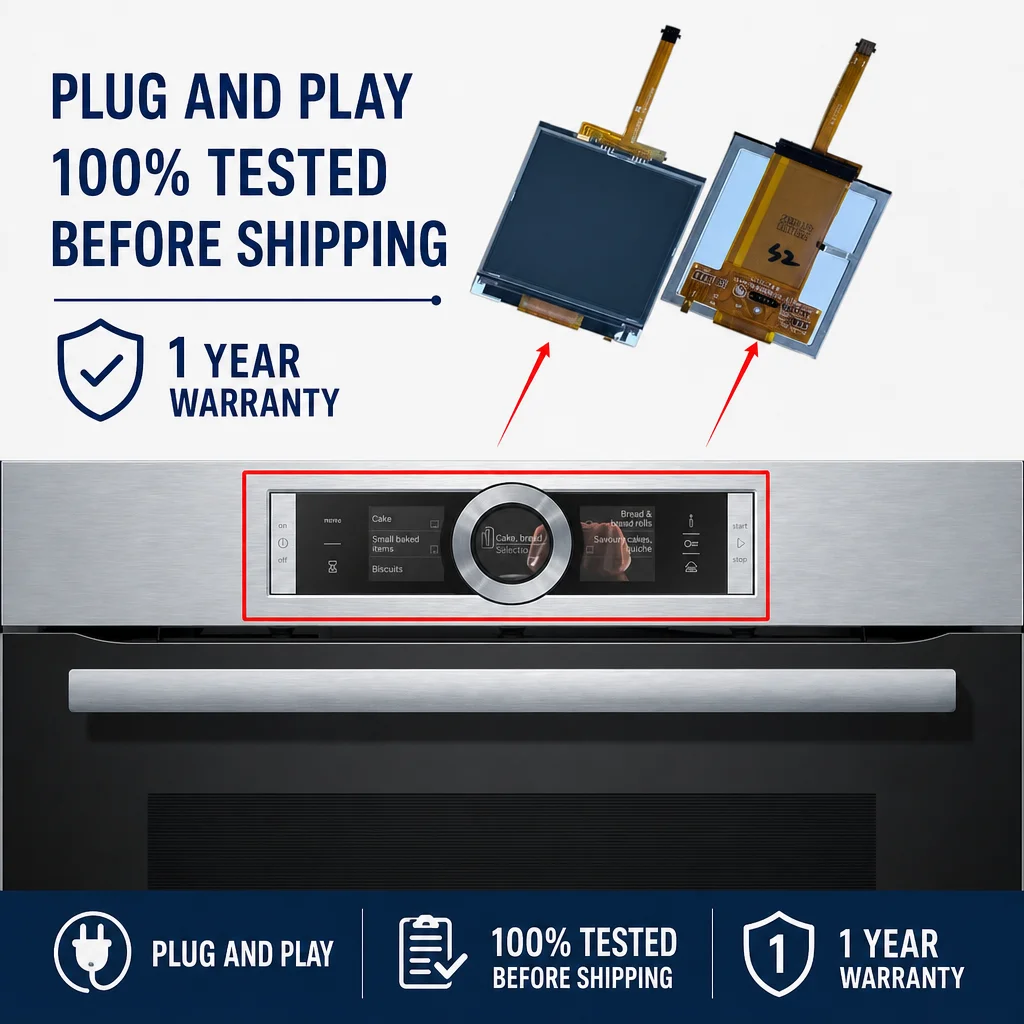 LCD Display Screen Touch Digitizer Assembly for Bosch Oven CSG636BS1 CSG636BS2 CSG636BS3 CSG636BS4 Series 8 Plug & Play Repair