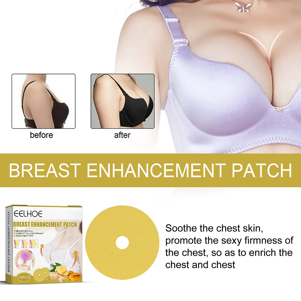 10pcs Breast Enhancers Pads Plant Ingredients Breast Patches Care Breast Lifting Firming Bust Enlargement Lifting Patch Sexy