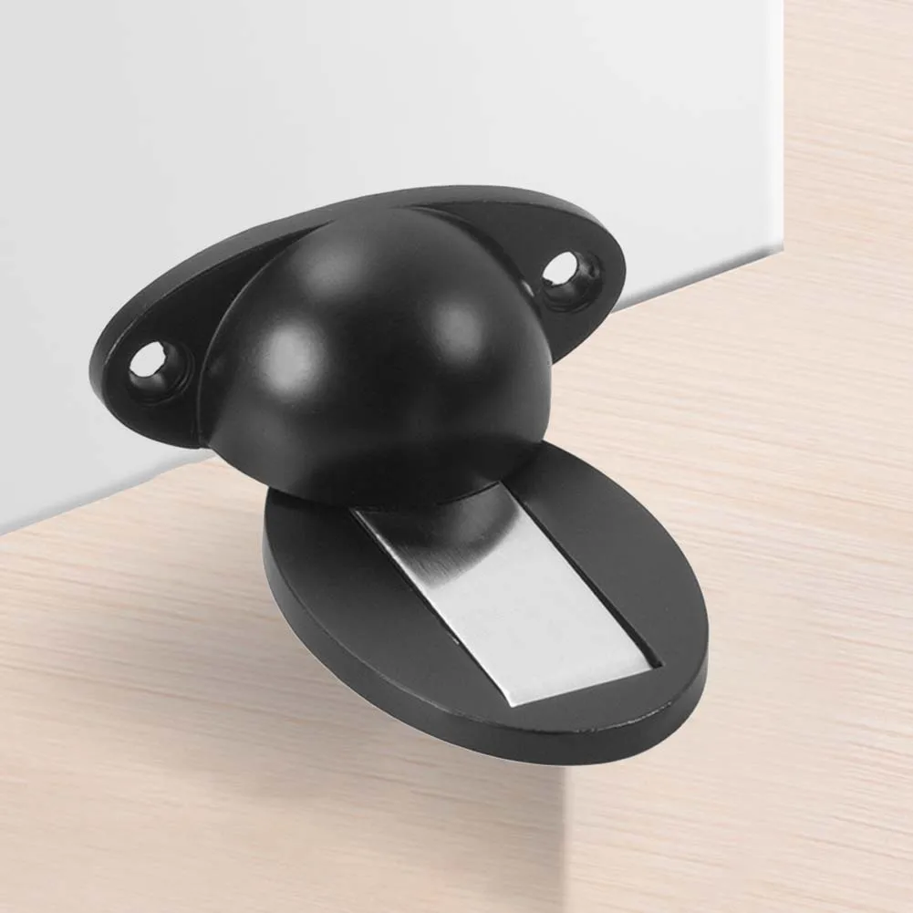 

Магнитный дверной стопор, 2 шт., без сверла, дверной держатель из цинкового сплава, предотвращающий столкновение, подходит для офисных и гостиничных дверей