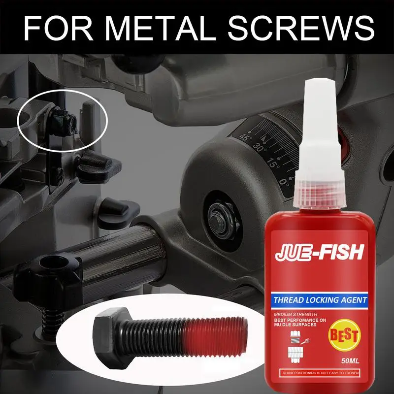 50ml Screw Glue Thread Locking Agent Anaerobic Adhesive General Glue Oil Resistance Fast Curing Hot Sale Glue For Fixing Screws