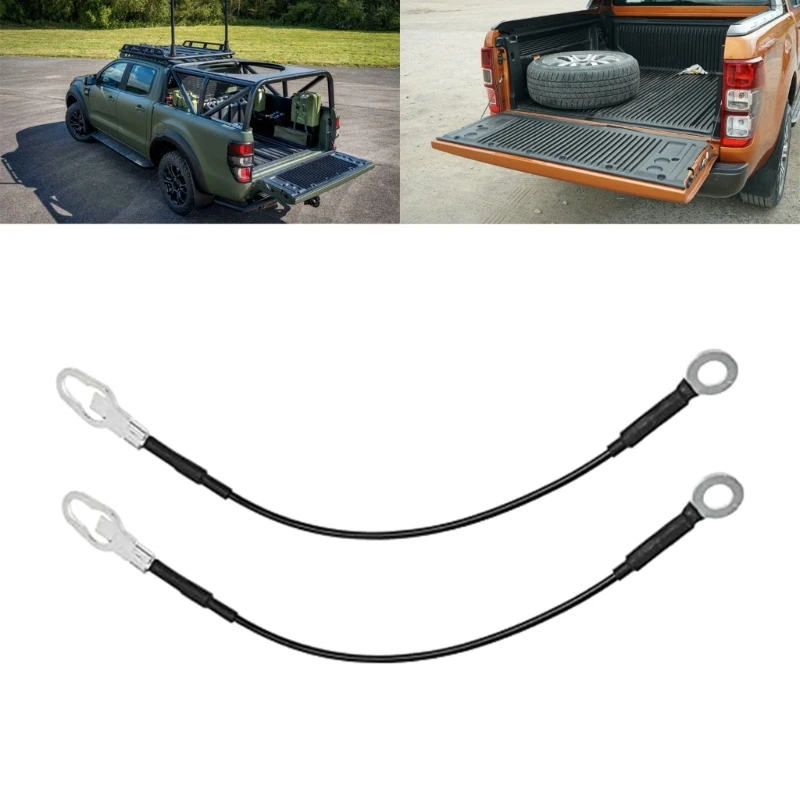 Professional- Tailgate Cable Set Rear Left & Right Replaces Quality Steel Wire Made Easy Fixing fitting for Automotives-