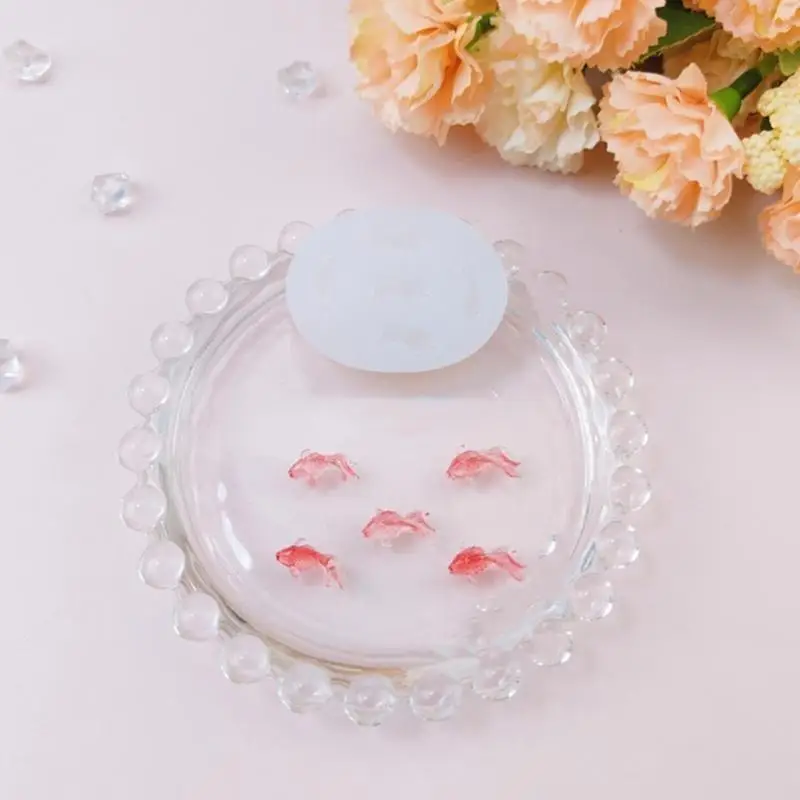 A52E Sturdy Safe Carp Design Silicone Mold Perfect For Chocolate Ice Cubes Pastry Making Dishwasher Safe Kitchen Essential