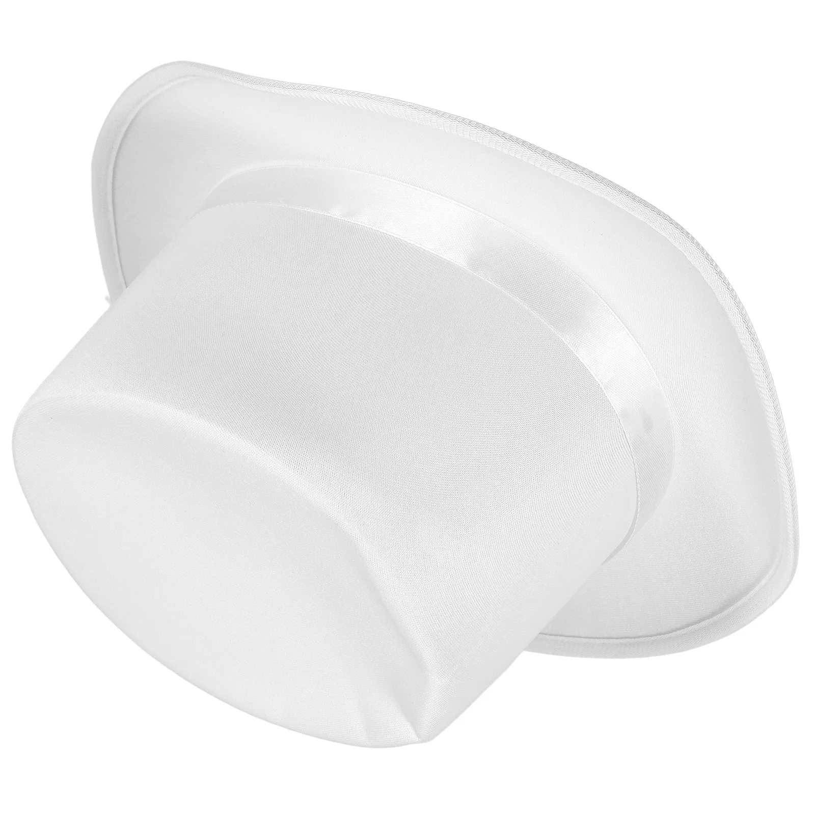 

Magician Hat White Adult Costume Accessory For Party Dress Up Performer Mystical Style Headwear Cosplay Magician Costume