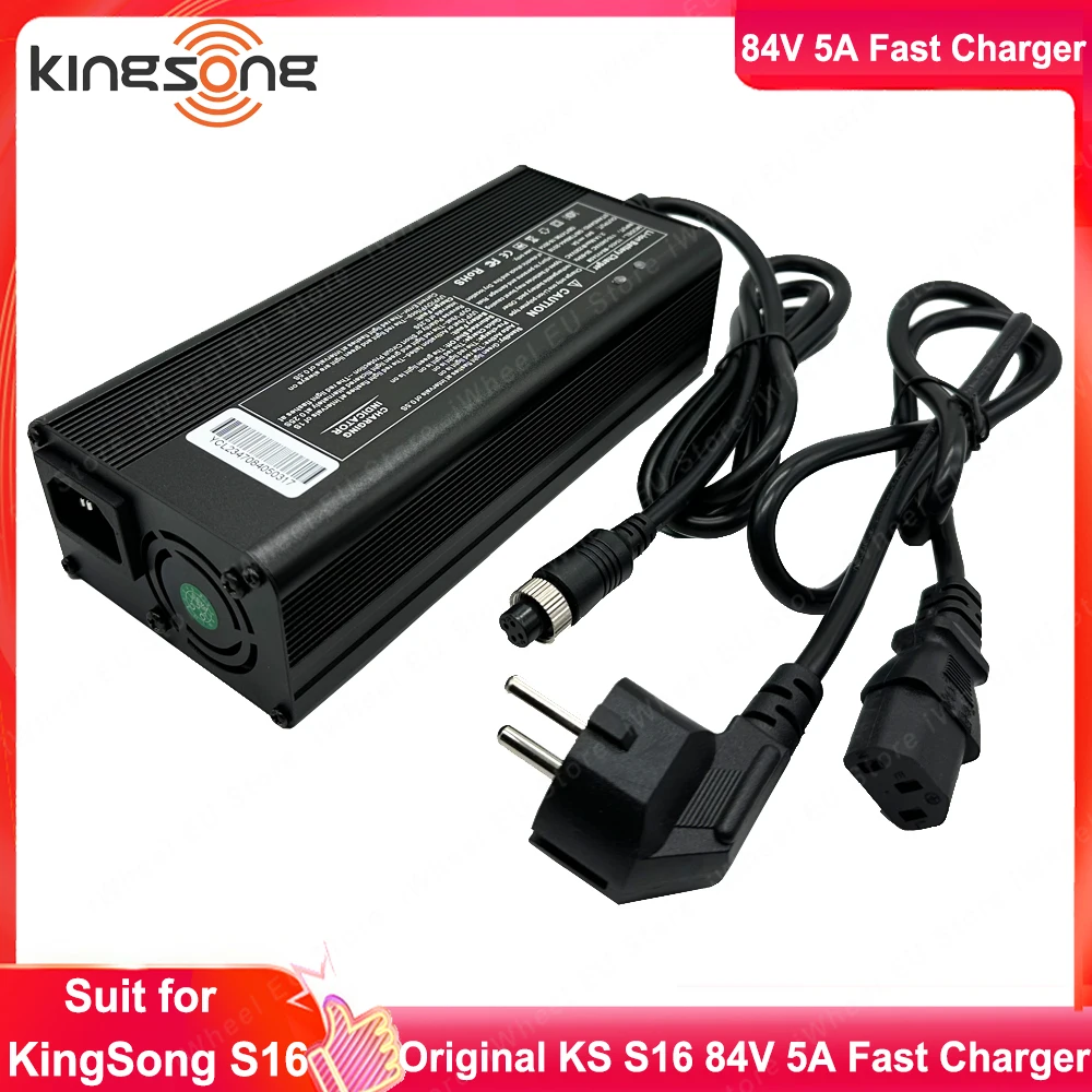 Original KingSong S16 84V 5A Fast Charger Official KingSong Accessories for KingSong S16 Pro Electric Unicycle