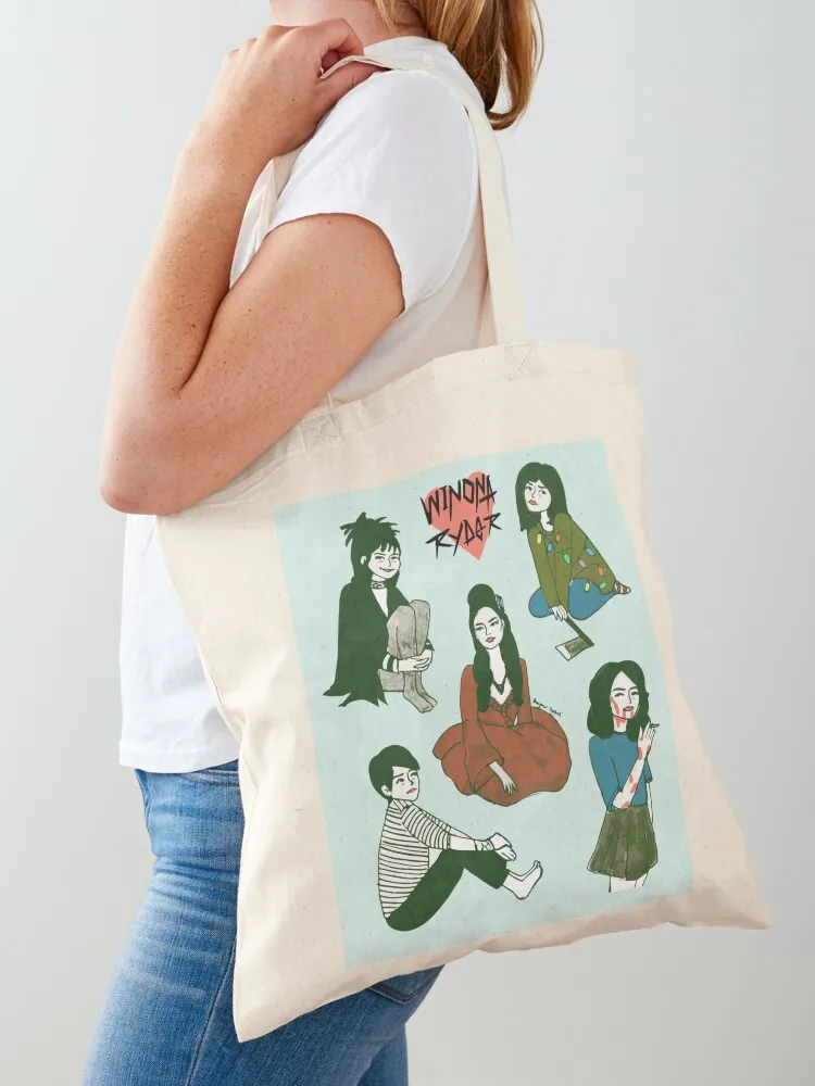 

Winona Ryder Tote Bag shopper bag women canvas university shopper bag tote canvas Women's bags