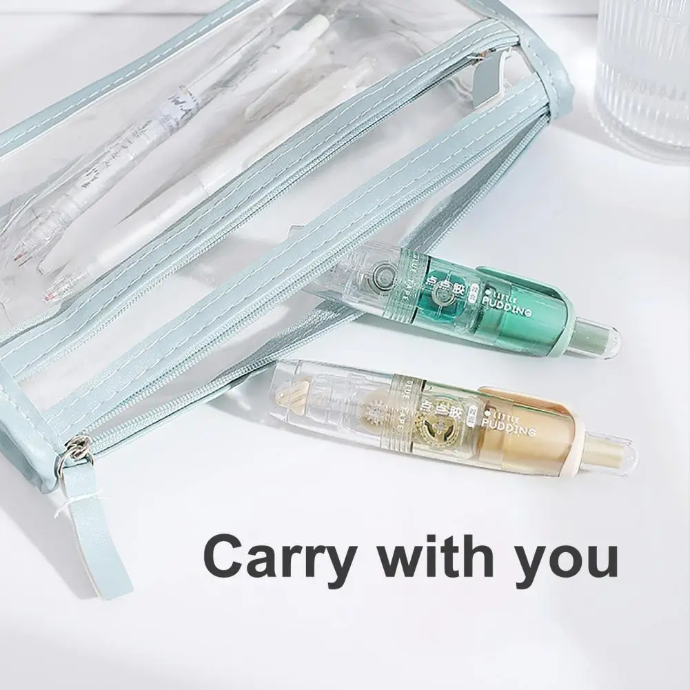 1/4Pcs Double-Sided Adhesive Tape Correction Tape with 4 Replaceable Glue Roller Scrapbook Card Making Correction Tape Pen