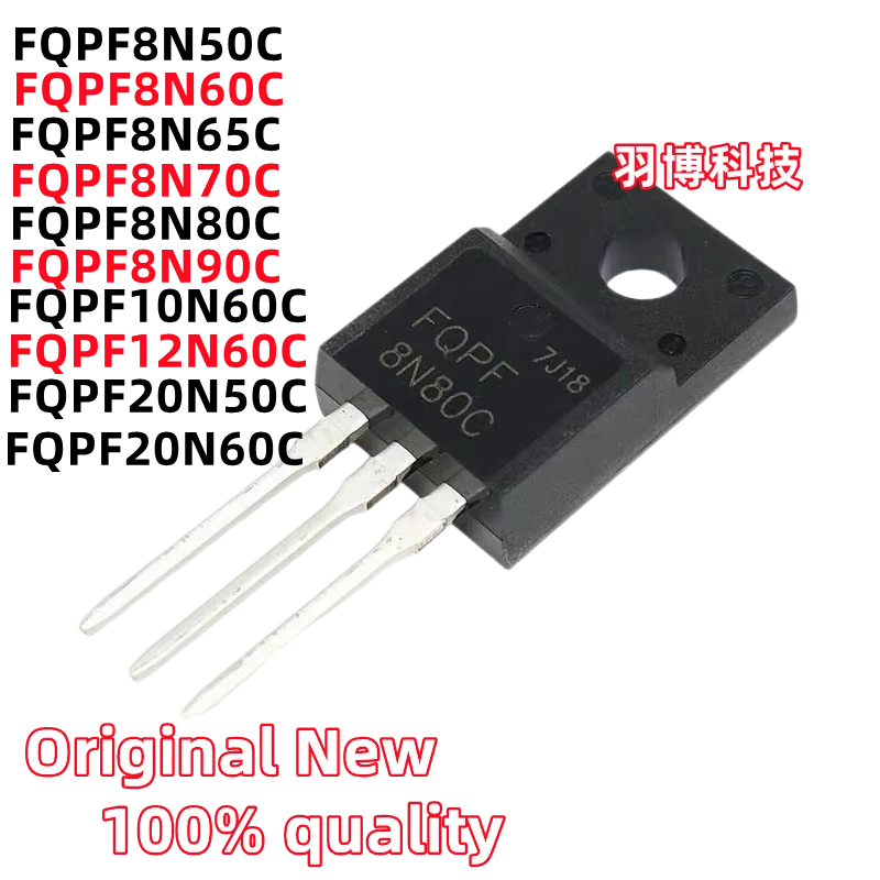 (10piece)100% New FQPF8N50C FQPF8N60C FQPF8N65C FQPF8N70C FQPF8N80C FQPF8N90C FQPF10N60C FQPF12N60C FQPF20N50C FQPF20N60C TO-220