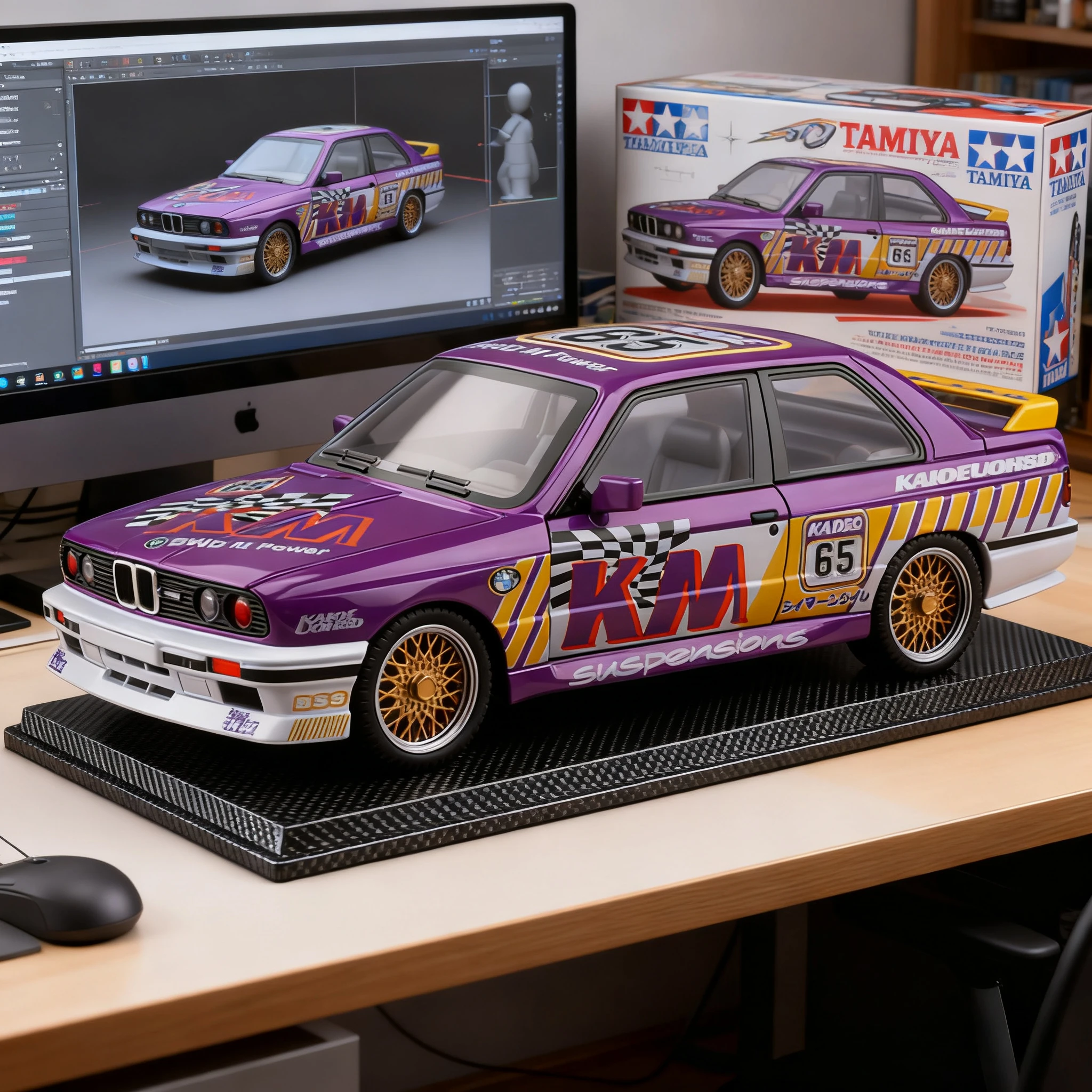 1:24 M3 Mpower نسخة الأزهار سبيكة دييكاست اللوحة نموذج سيارة ضوء الصوت المقتنيات الخاصة الهدايا الزخرفية